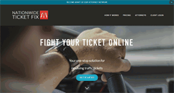 Desktop Screenshot of nationwideticketfix.com