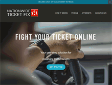 Tablet Screenshot of nationwideticketfix.com